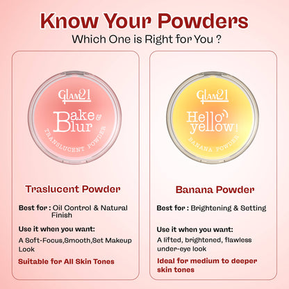 GLAM21 Bake & Blur Translucent Powder