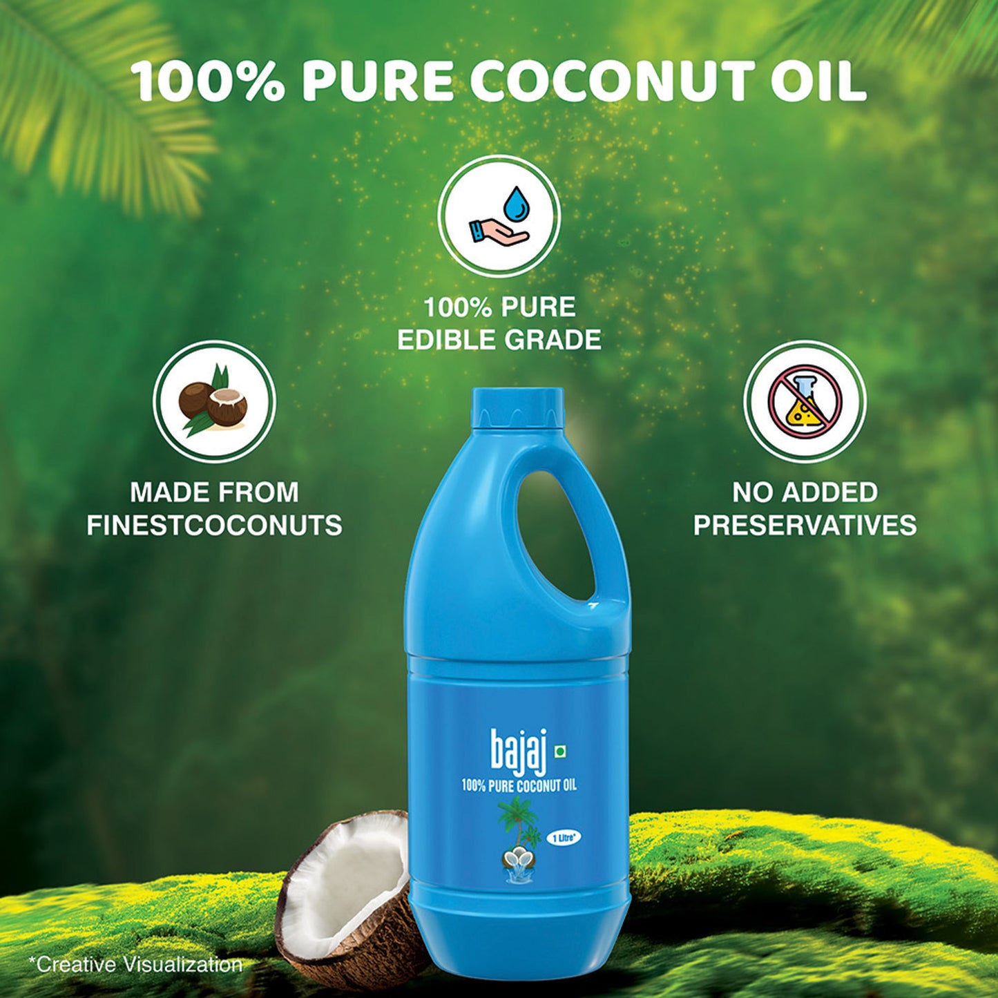Bajaj 100% Pure Coconut Hair Oil