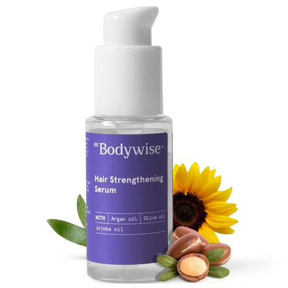 Be Bodywise Hair Strengthening Serum - Controls Frizz, Detangles & Treats Dry, Damaged Hair