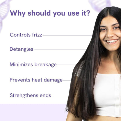 Be Bodywise Hair Strengthening Serum - Controls Frizz, Detangles & Treats Dry, Damaged Hair