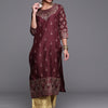 Indyancart IE Women Floral Printed Kurta with Palazzos