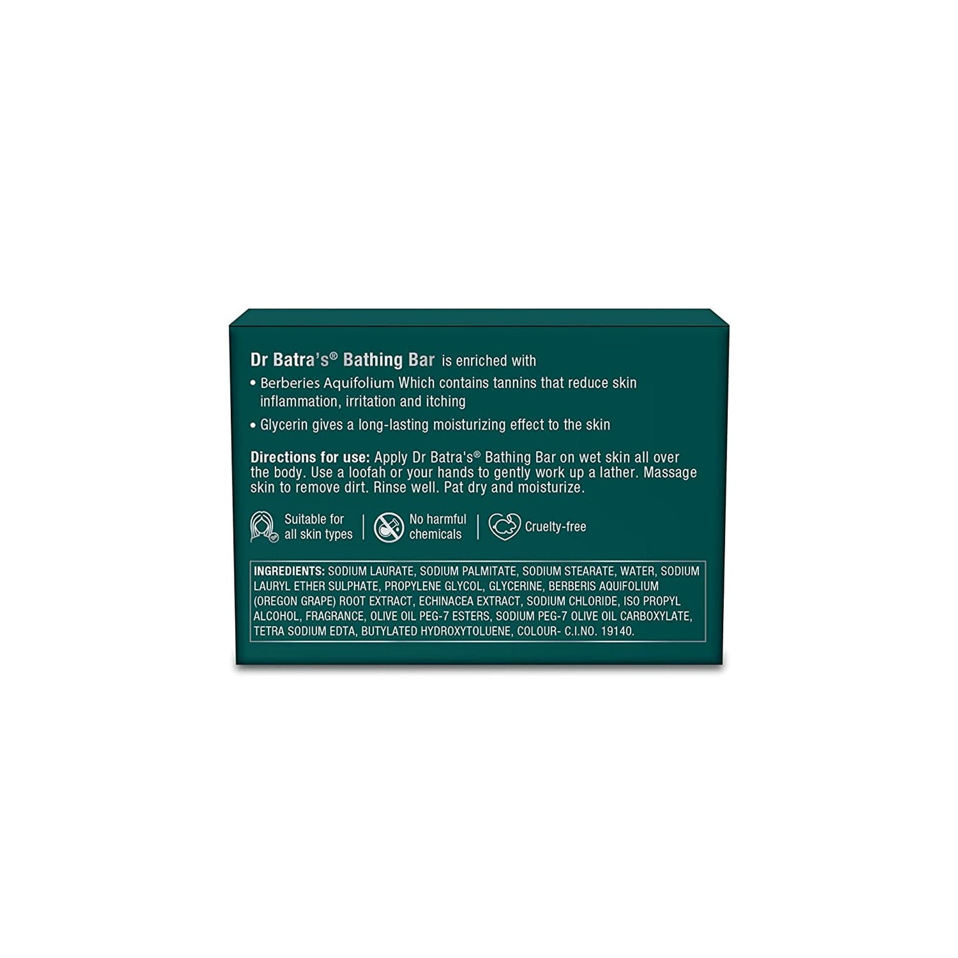 Dr. Batra's Bathing Bar Enriched With Berberis Aquifolium & Echinacea
