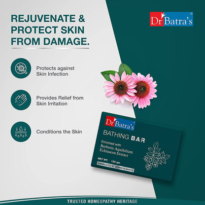 Dr. Batra's Bathing Bar Enriched With Berberis Aquifolium & Echinacea