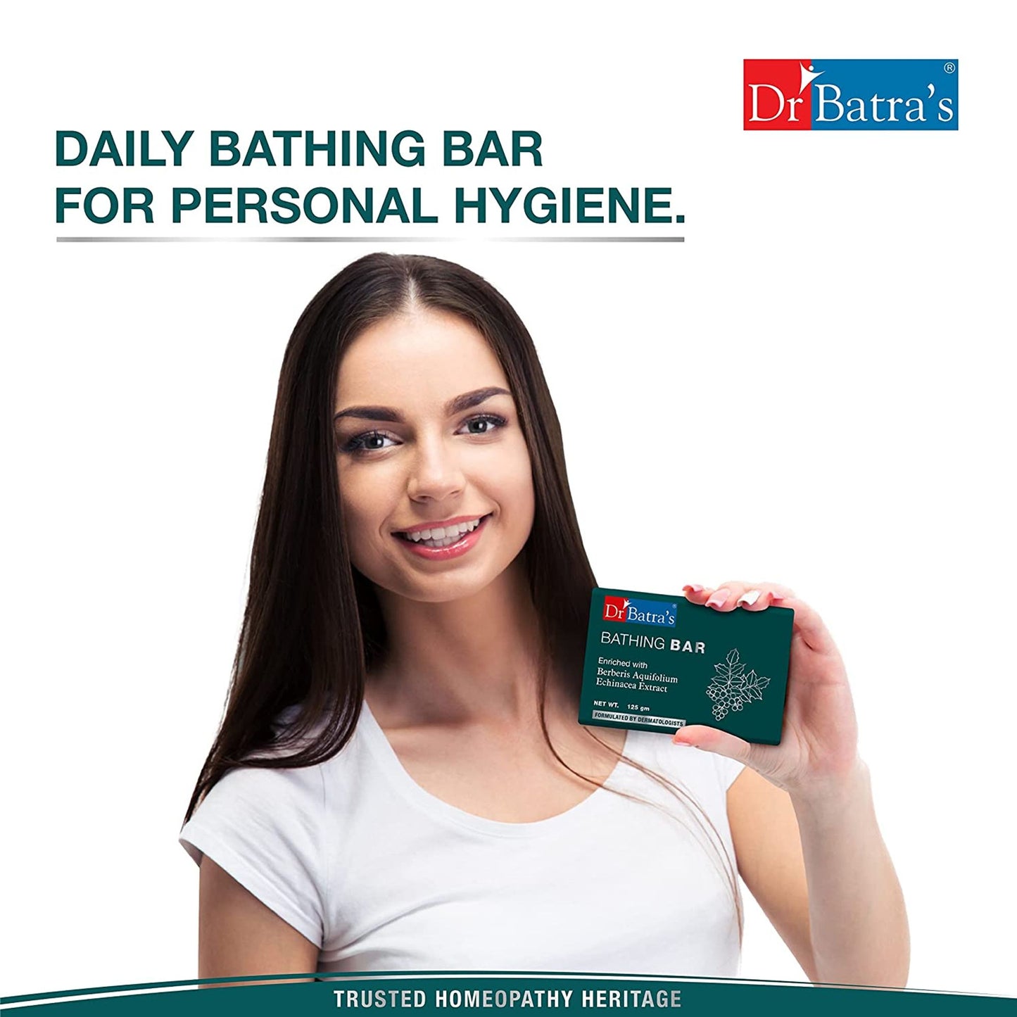 Dr. Batra's Bathing Bar Enriched With Berberis Aquifolium & Echinacea