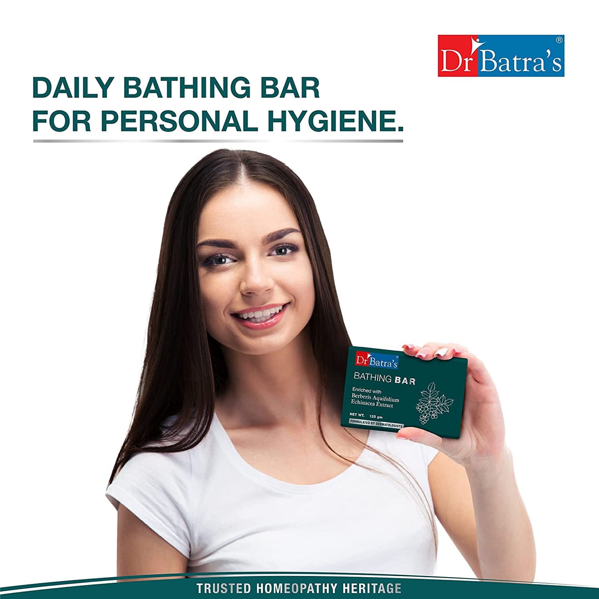 Dr. Batra's Bathing Bar Enriched With Berberis Aquifolium & Echinacea