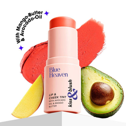 Blue Heaven Kiss & Blush Lip And Cheek Tint - Coral Blush