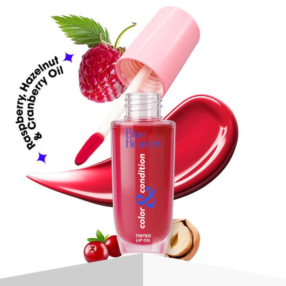 Blue Heaven Color & Condition Tinted Lip Oil - Cranberry Red