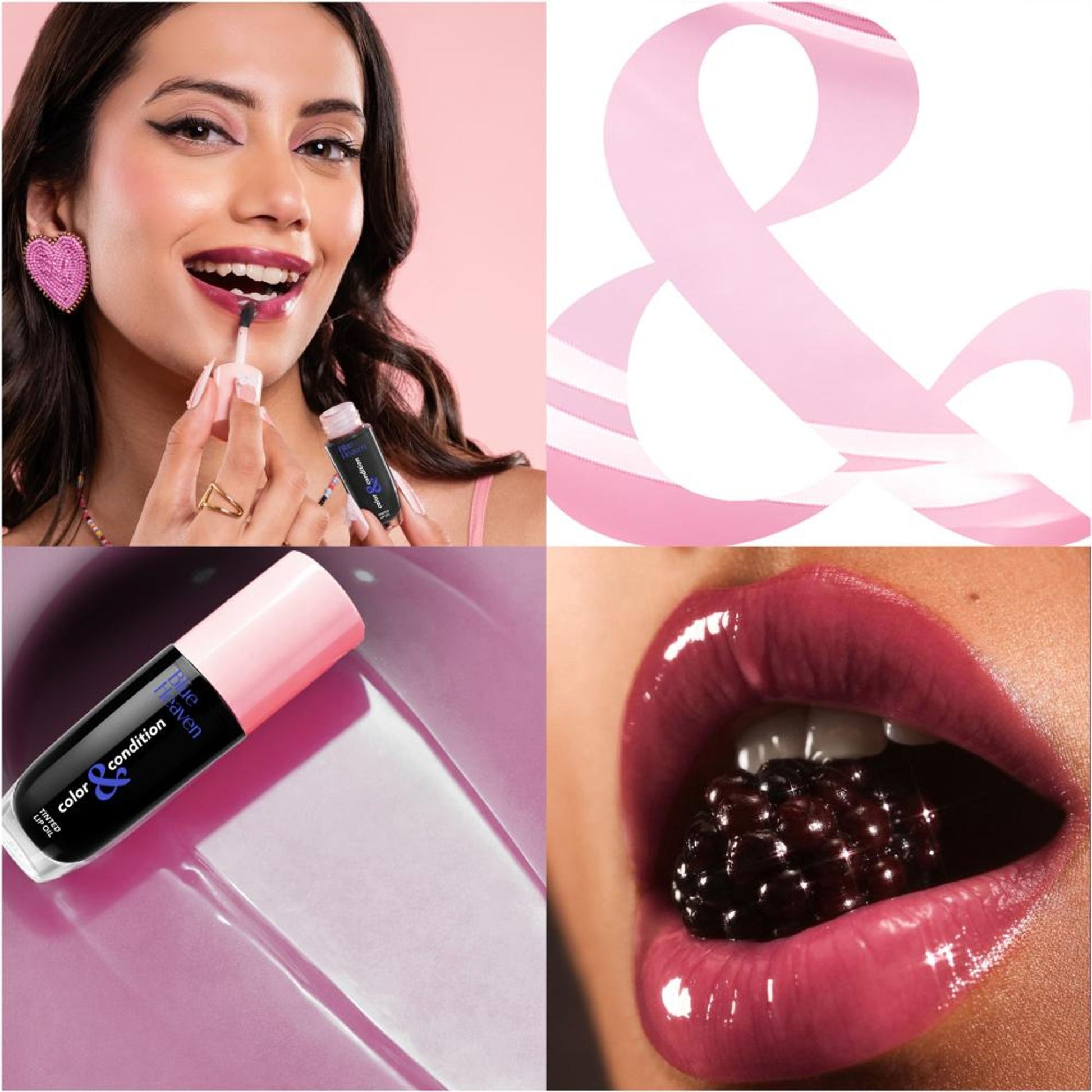 Blue Heaven Color & Condition Tinted Lip Oil - Black Magic
