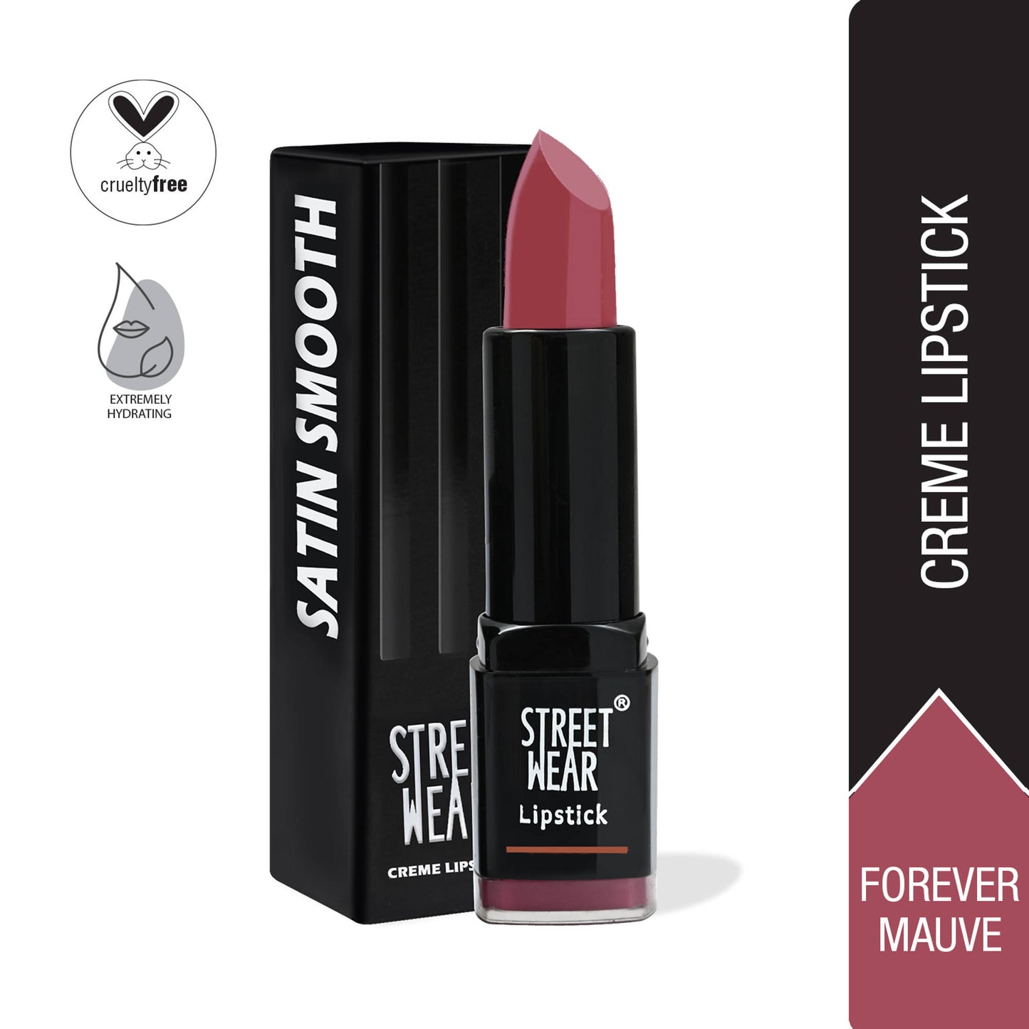 Street Wear Satin Smooth Lipstick - Forever Mauve