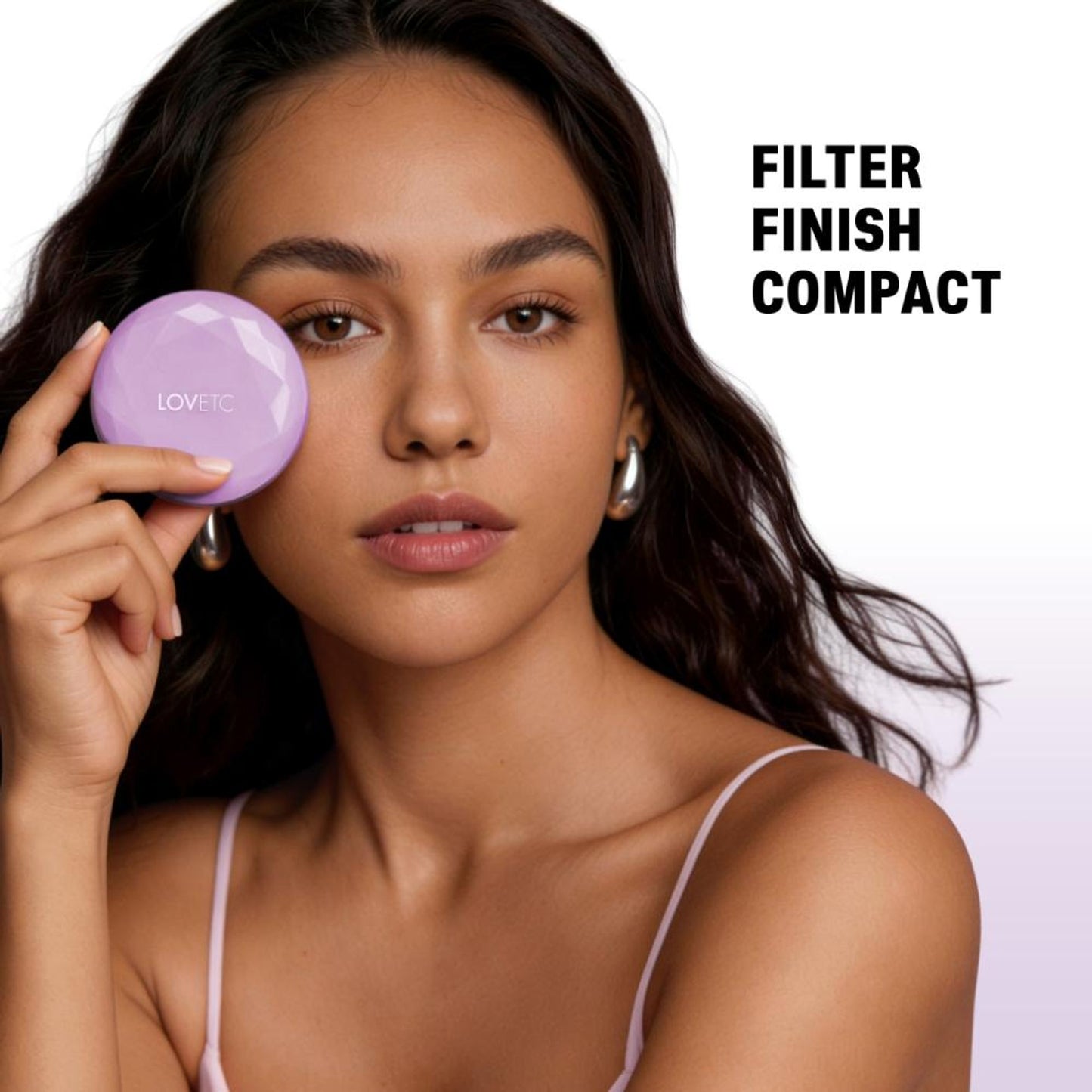 LOVETC Filter Finish Compact, Pore-Blurring & Mattifying, With Peptides - Salted Caramel Tart