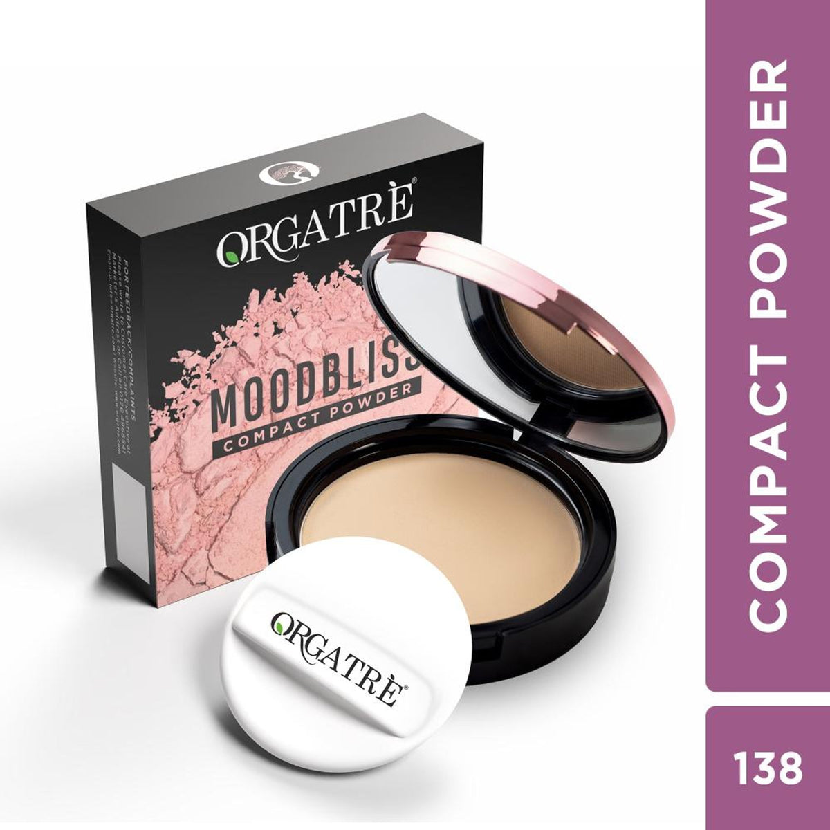 Orgatre Moodbliss Compact Powder - Natural Tan 138