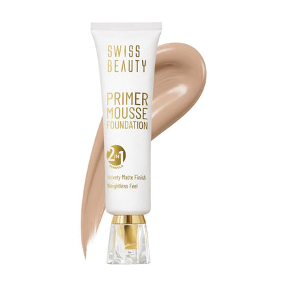 Swiss Beauty Primer Mousse Foundation - N5 Natural