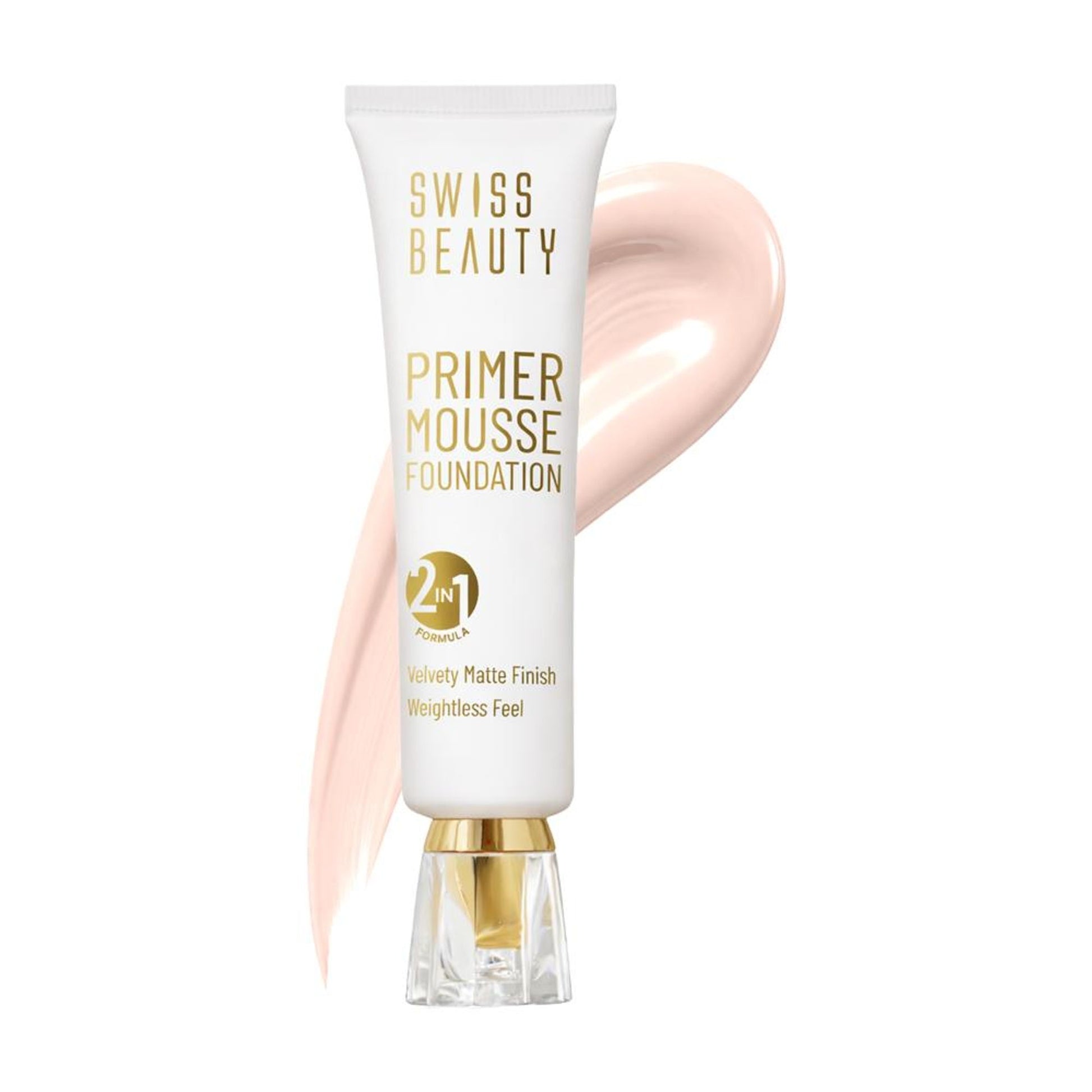 Swiss Beauty Primer Mousse Foundation - 2 Rose Blush