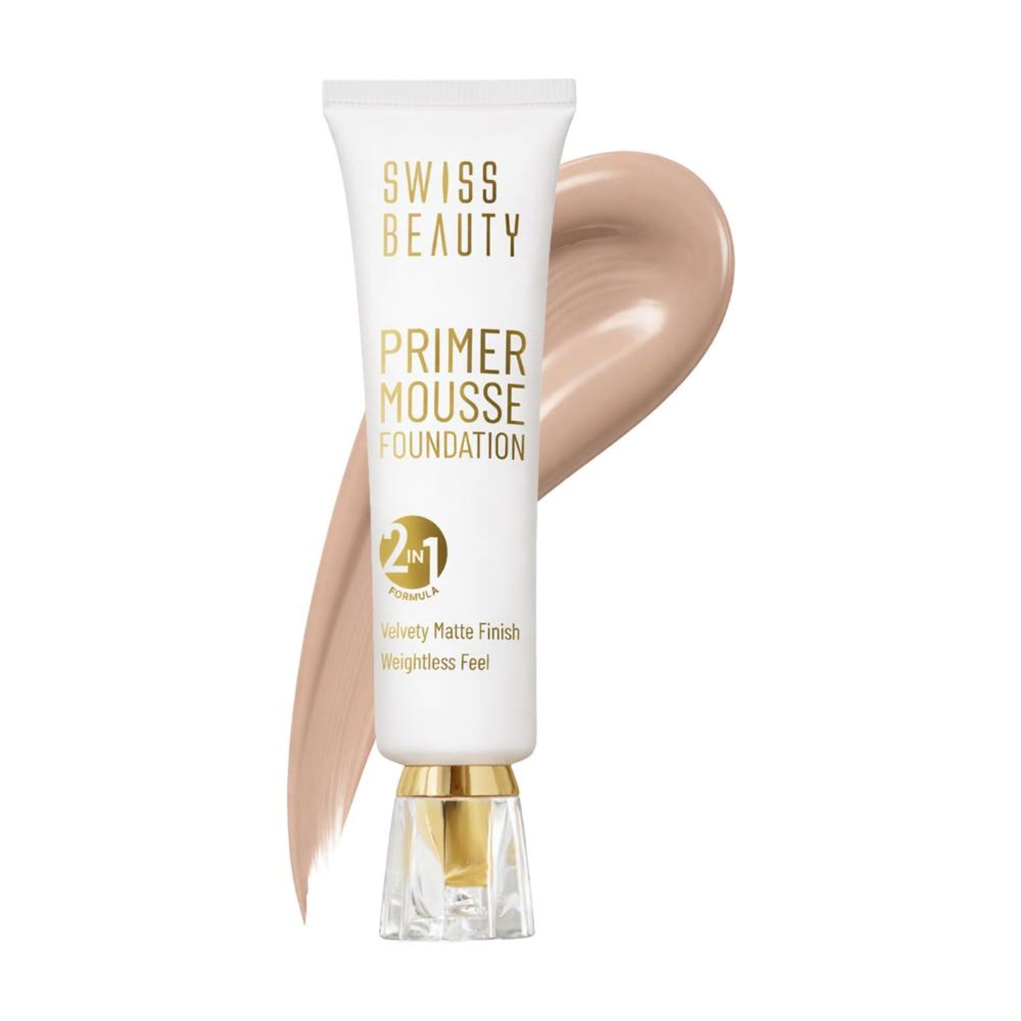 Swiss Beauty Primer Mousse Foundation - 4 Natural Nude