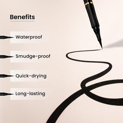 Swiss Beauty Bold Felt Tip Eyeliner - Jet Black
