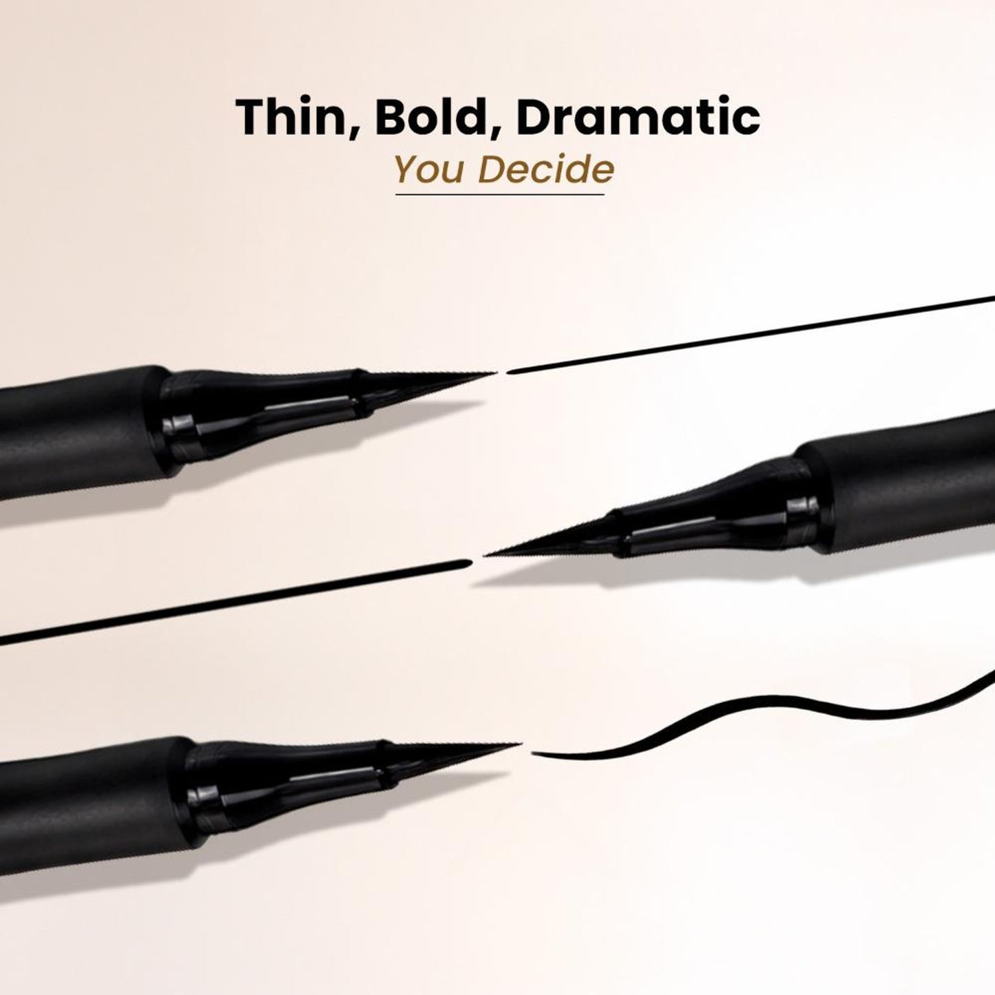 Swiss Beauty Bold Felt Tip Eyeliner - Jet Black