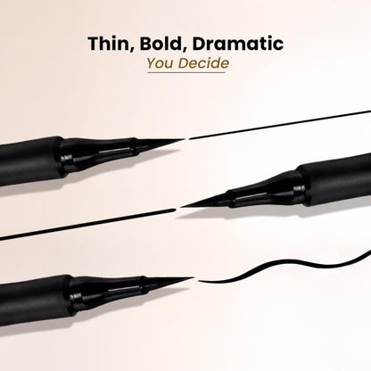 Swiss Beauty Bold Felt Tip Eyeliner - Jet Black
