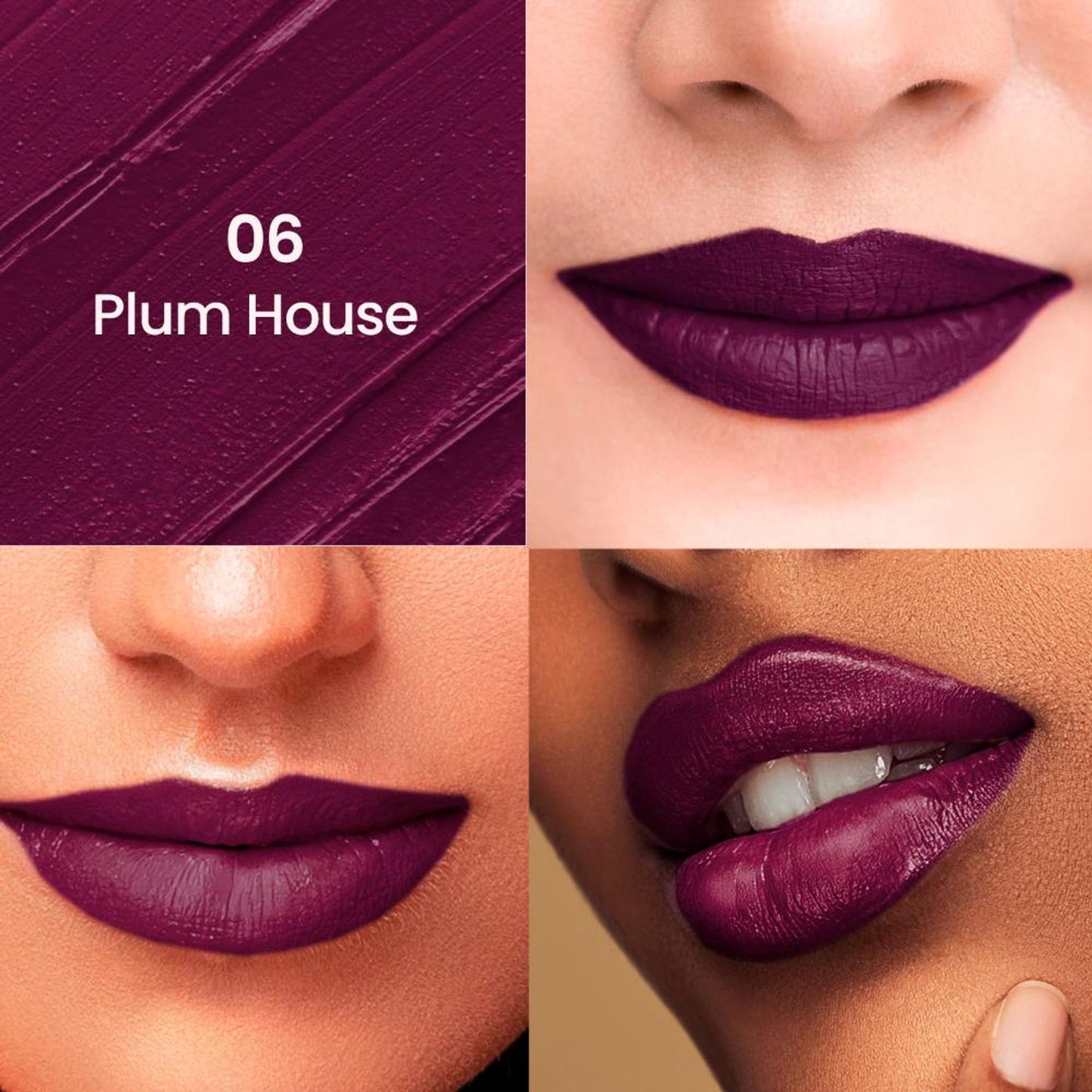 Swiss Beauty Non-Transfer Matte Lipstick - 6 Plum House