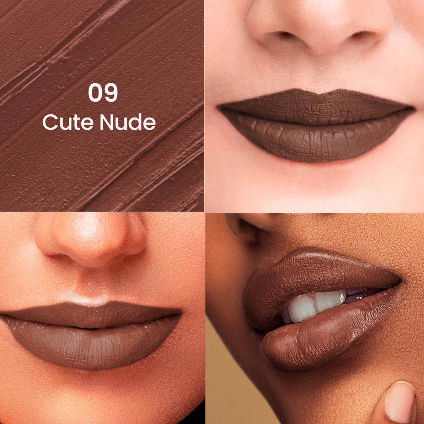 Swiss Beauty Non-Transfer Matte Lipstick - 9 Cute Nude
