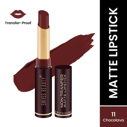 Swiss Beauty Non-Transfer Matte Lipstick - 11 Chocolava