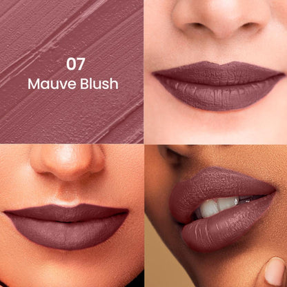 Swiss Beauty HD Matte Lipstick , High Coverage , Lightweight - 07 Mauve Blush
