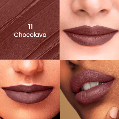 Swiss Beauty HD Matte Lipstick , High Coverage , Lightweight - 11 Chocolava