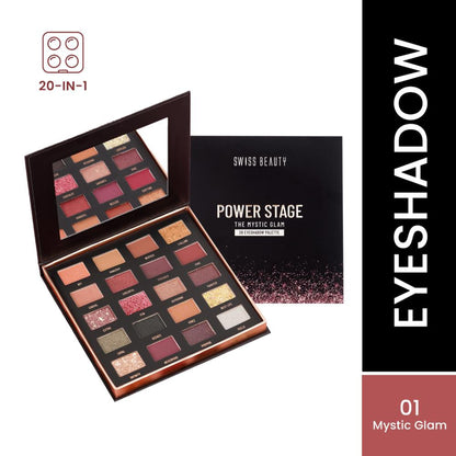 Swiss Beauty Power Stage Eyeshadow Palette - 01 Mystic Glam