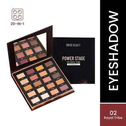 Swiss Beauty Power Stage Eyeshadow Palette - 02 Royal Tribe