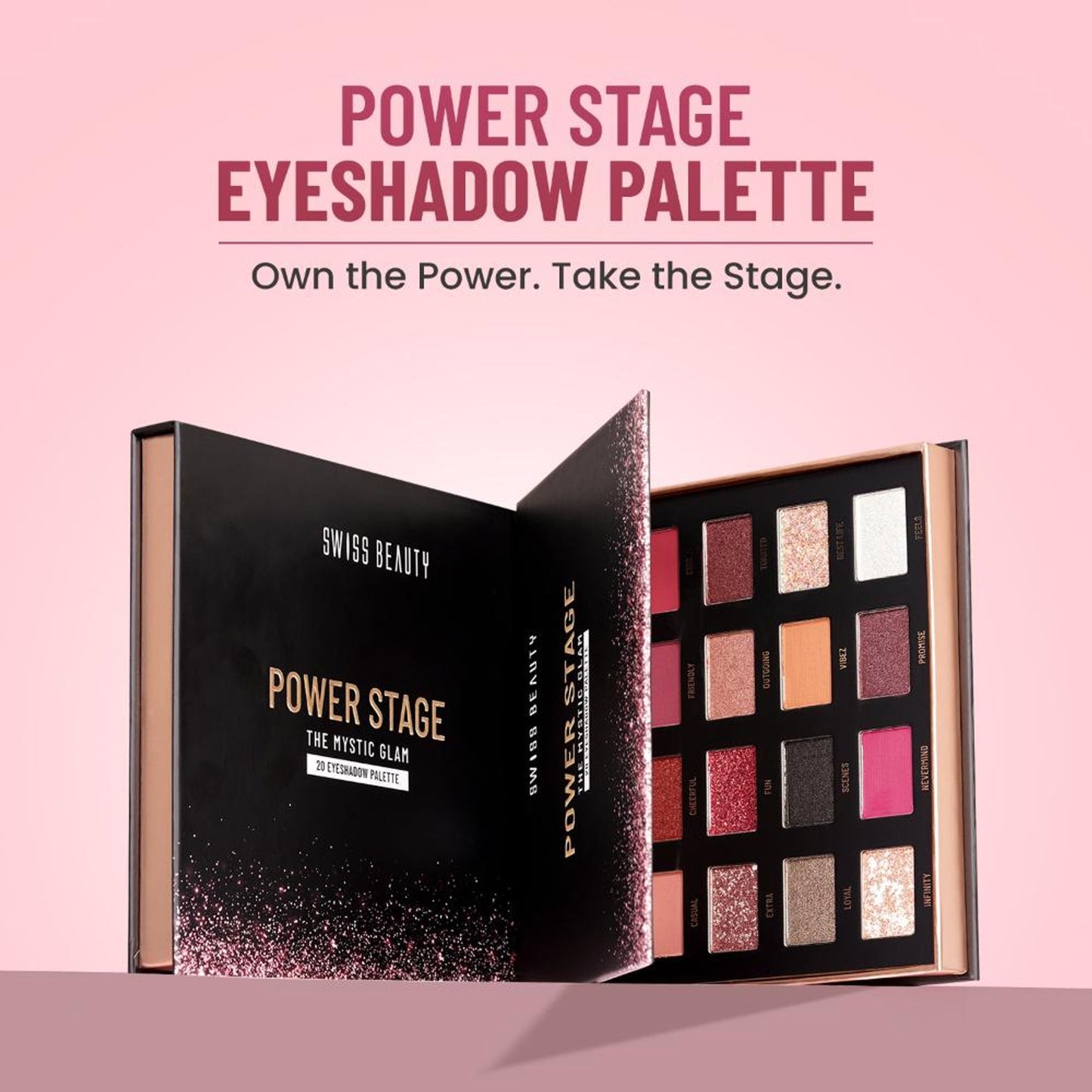 Swiss Beauty Power Stage Eyeshadow Palette - 02 Royal Tribe