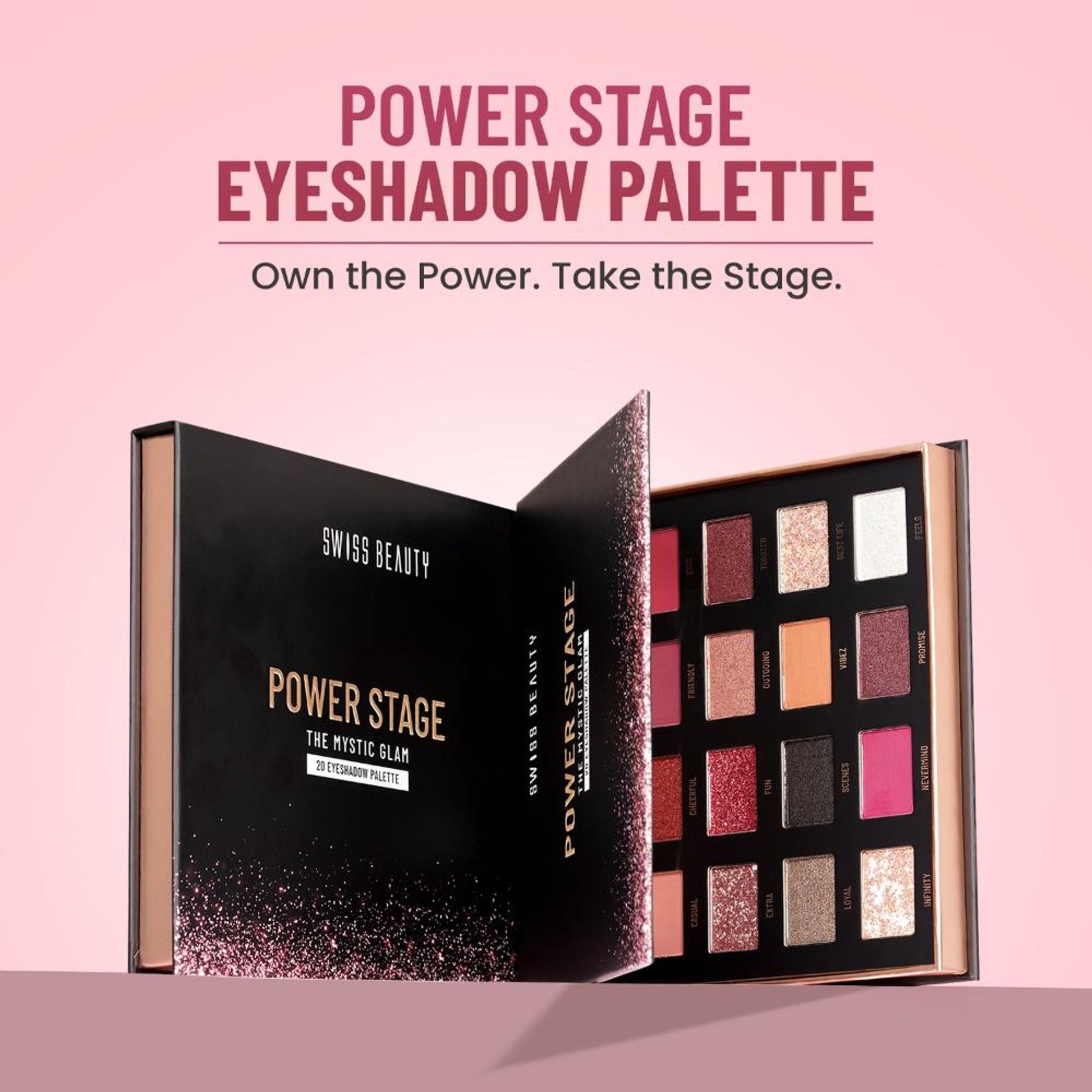 Swiss Beauty Power Stage Eyeshadow Palette - 02 Royal Tribe