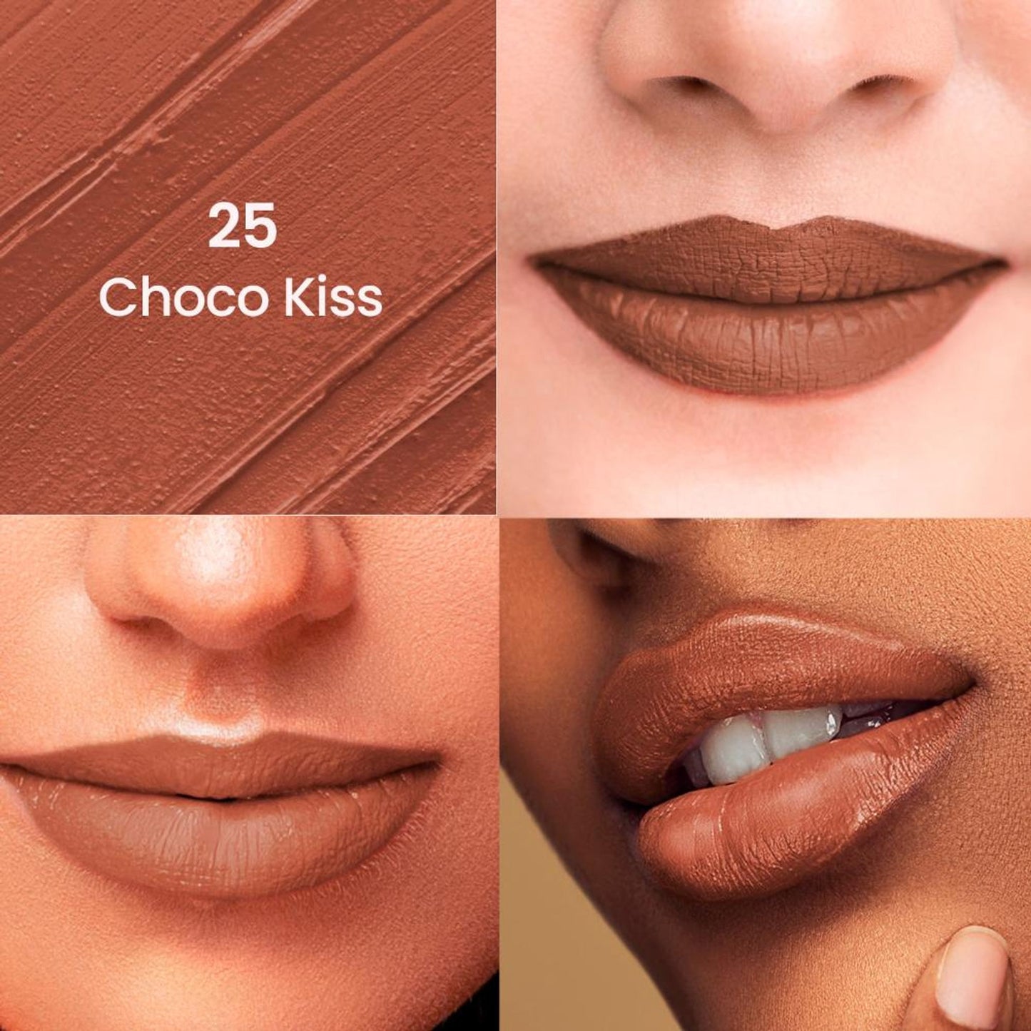 Swiss Beauty Non-Transfer Matte Lipstick - 25 Choco Kiss