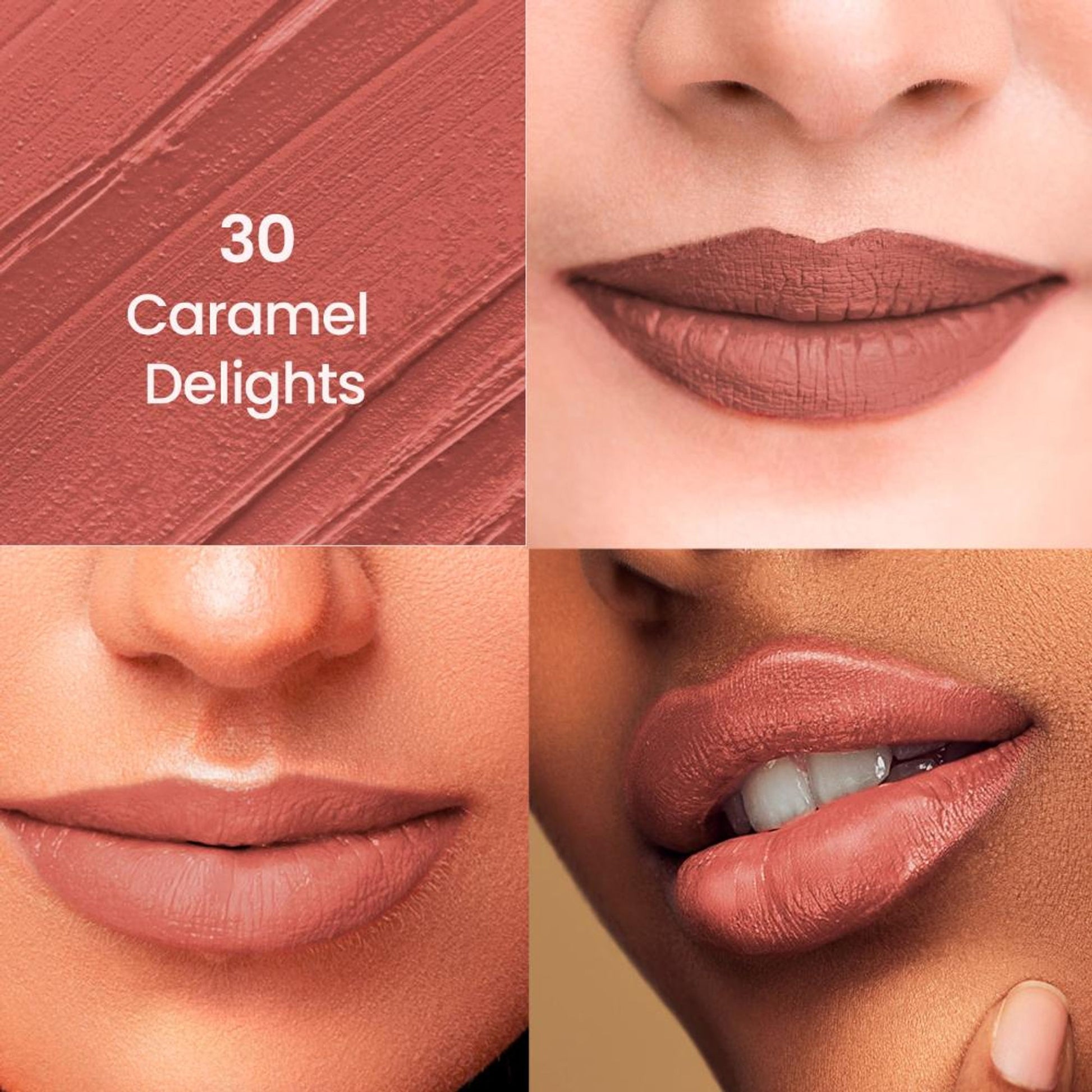 Swiss Beauty Non-Transfer Matte Lipstick - 30 Caramel Delights