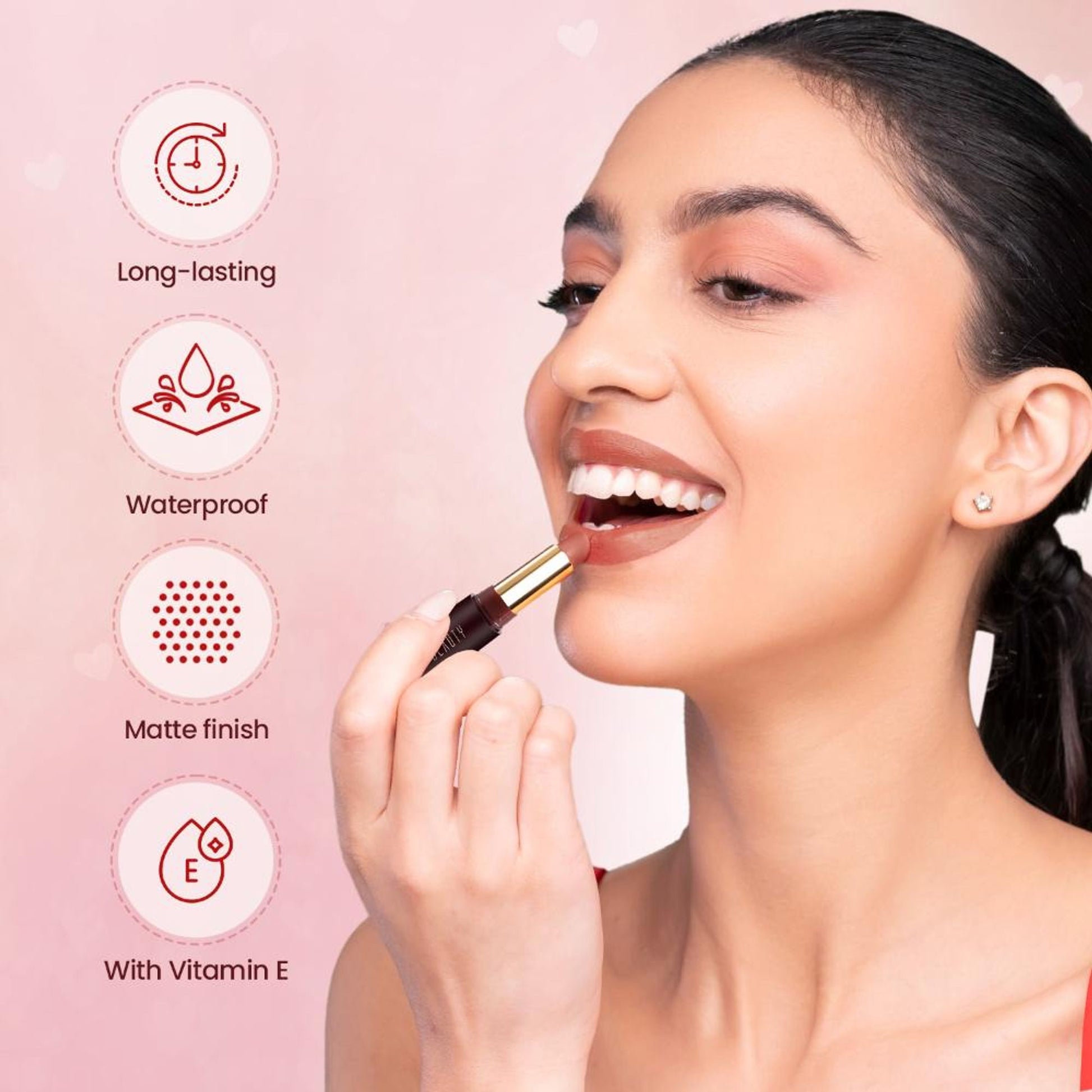 Swiss Beauty Non-Transfer Matte Lipstick - 30 Caramel Delights