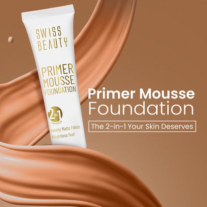 Swiss Beauty Primer Mousse Foundation - 08 Coffee Cream