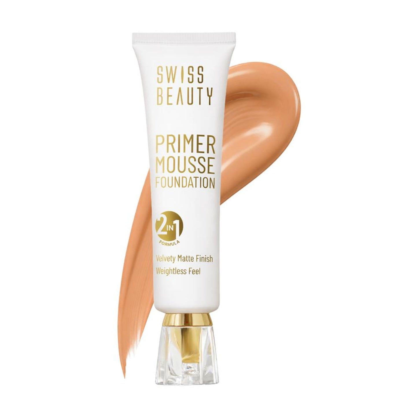 Swiss Beauty Primer Mousse Foundation - 10 Caramel Roast