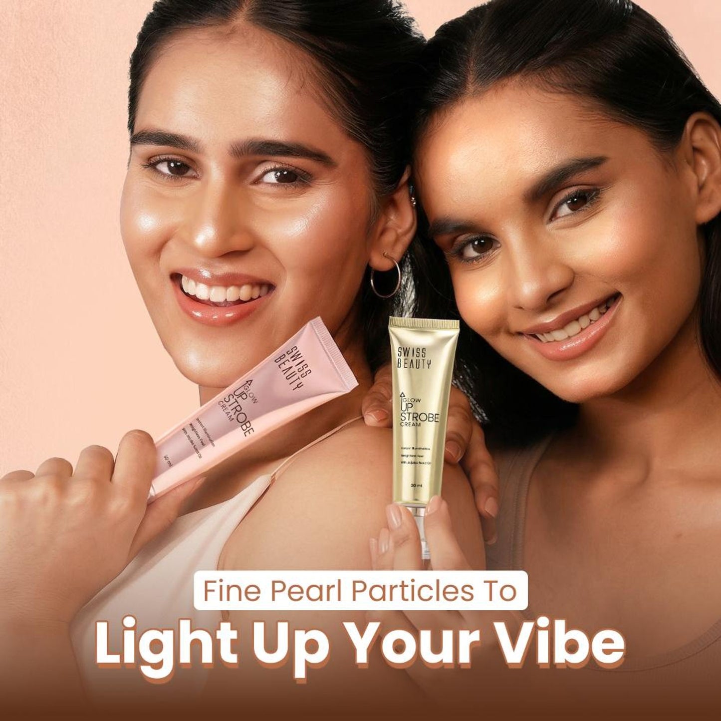 Swiss Beauty Glow Up Strobe Cream, Dewy Radiance, Versatile Use With Jojoba Oil - 2 Moonlit Glow
