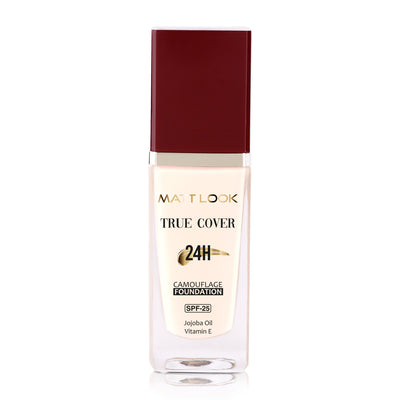 Matt look True Cover Camouflage 24Hrs Long Stay Foundation - Rose Beige