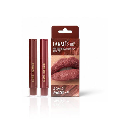 Lakme 9 To 5 Hya Matte - Make It Matter - Pack Of 2