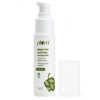 Plum Green Tea Mattifying Moisturizer With Glycolic Acid & Glycerin For matte finish controls oil,hydrates skin