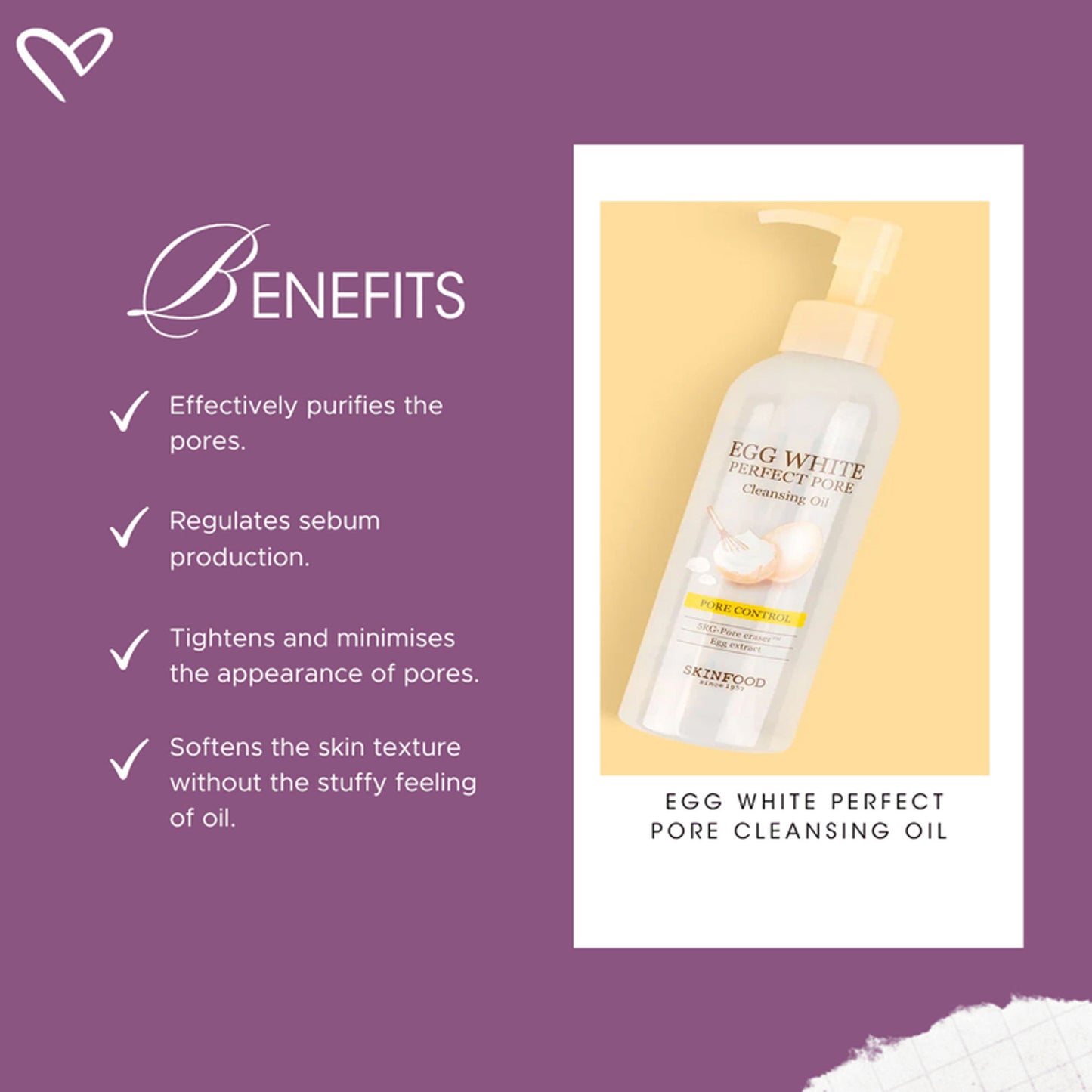 Skinfood Egg White Perfect Pore Cleansing Oil