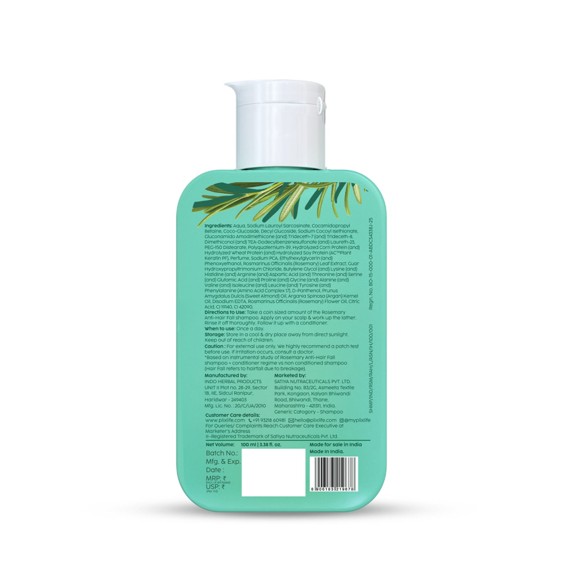 Plix The Plant Fix Rosemary Anti Hairfall Advanced Shampoo