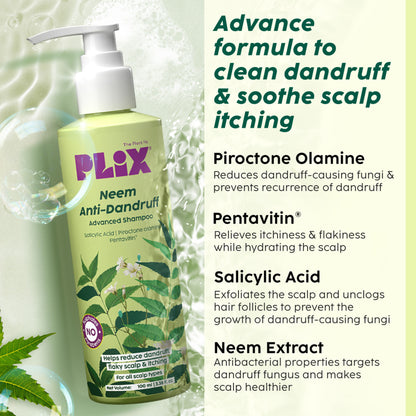 Plix The Plant Fix Neem Anti-Dandruff Advanced Shampoo