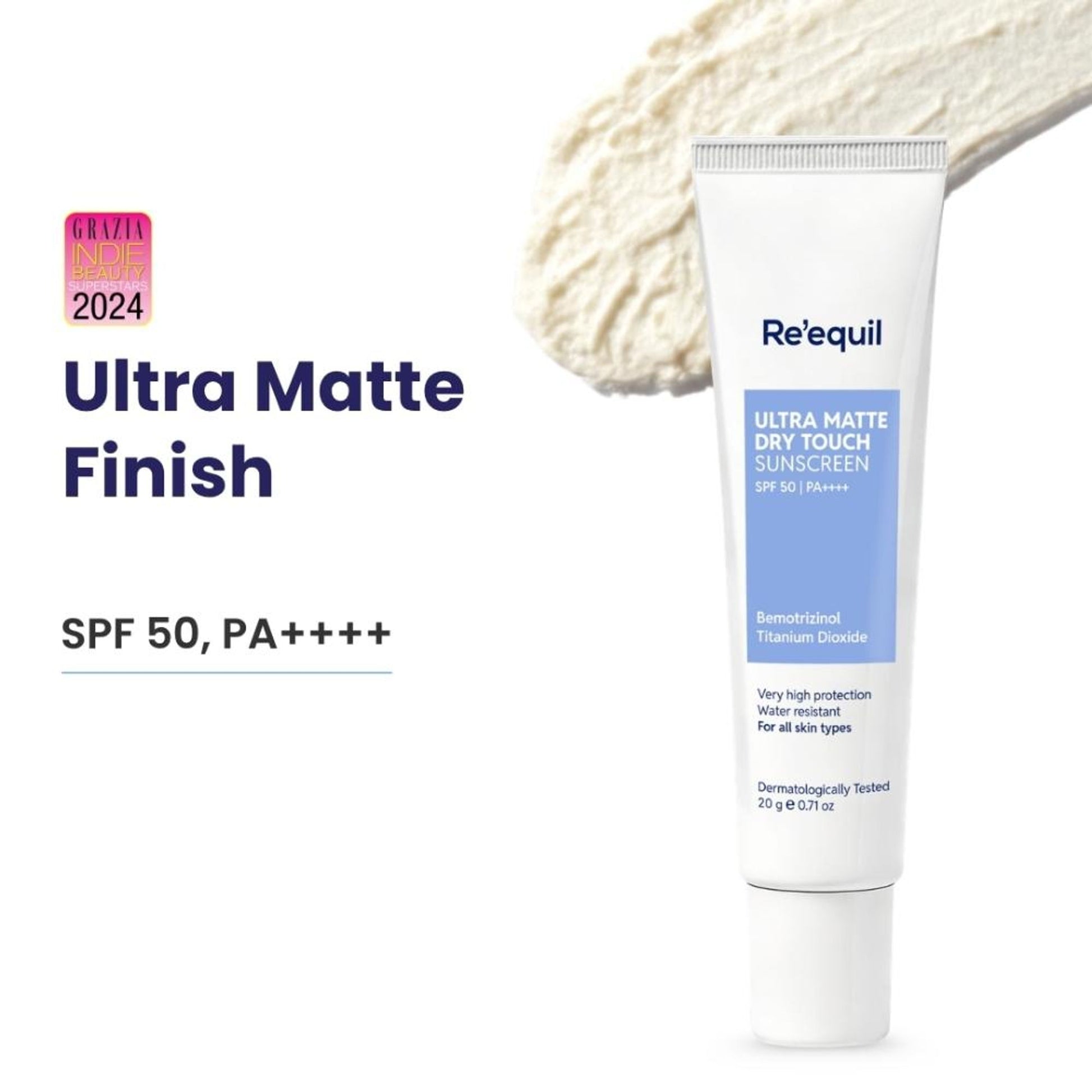 Re'equil Ultra Matte Dry Touch Sunscreen SPF 50 PA++++