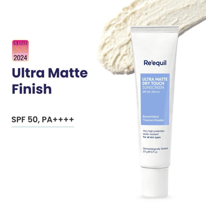 Re'equil Ultra Matte Dry Touch Sunscreen SPF 50 PA++++