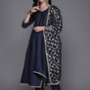 Indyancart IE Women Empire Sequinned Kurta with Trousers & With Dupatta
