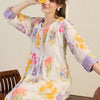 Indyancart IE Printed Pure Cotton Round Neck Top With Trousers Co-Ords