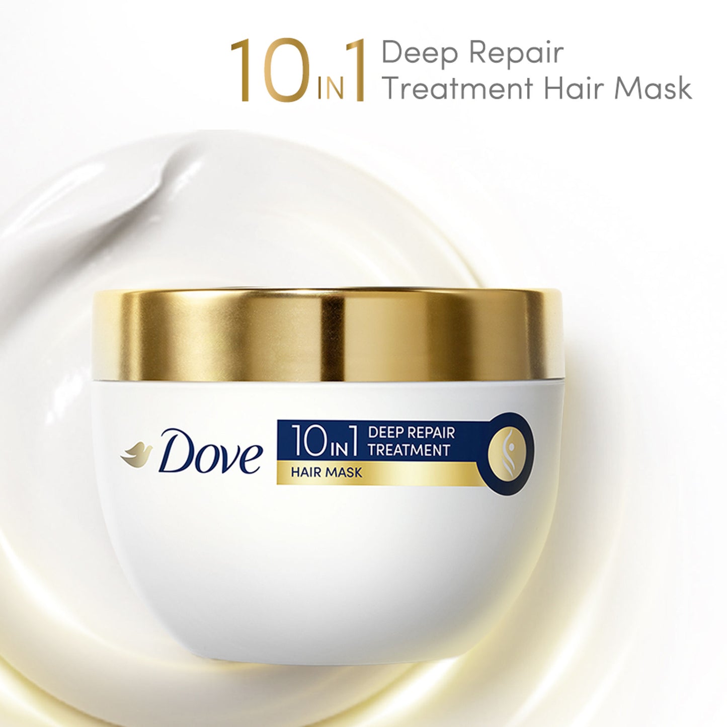 Dove 10 In 1 Deep Repair Treatment Hair Mask For Dry & Frizzy Hair