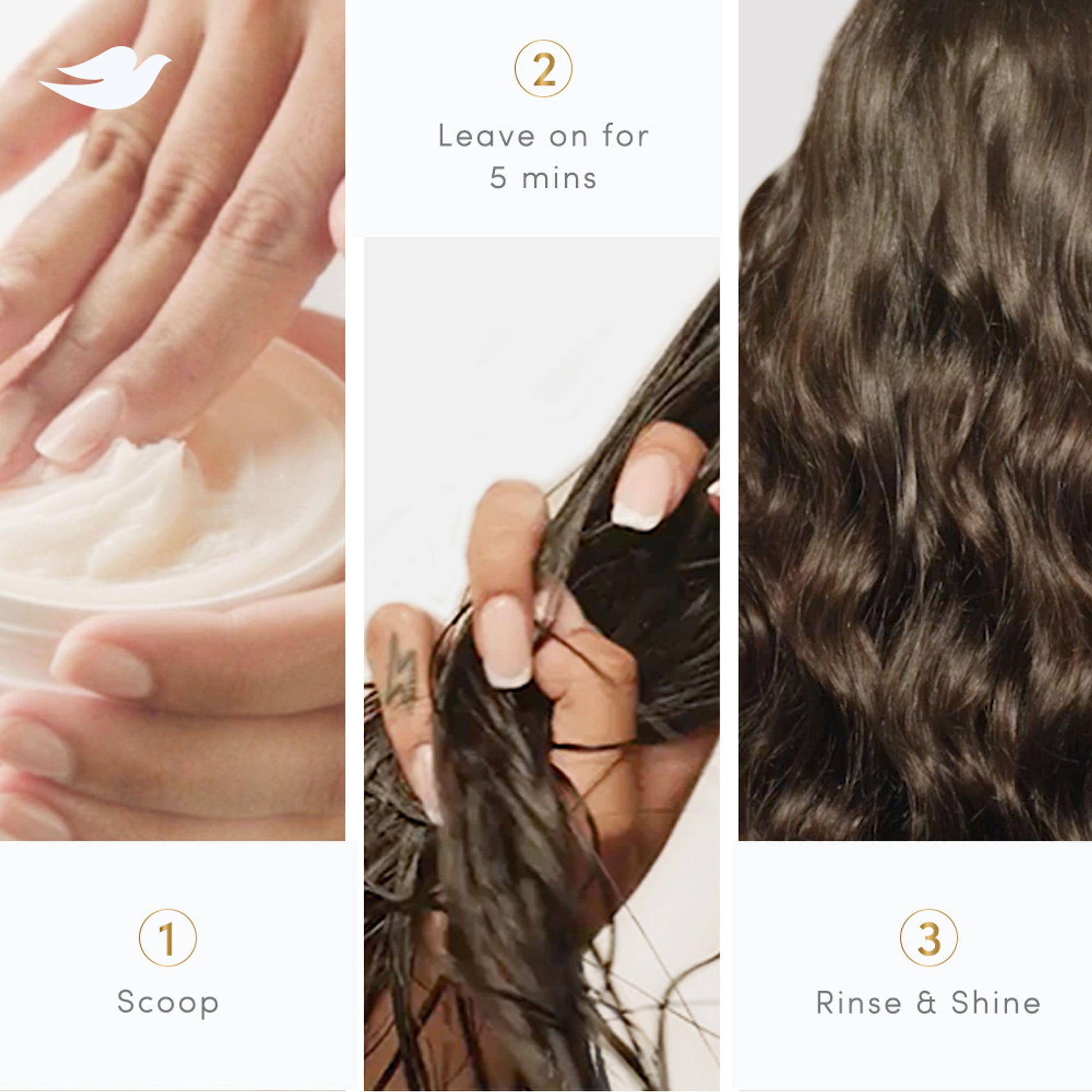 Dove 10 In 1 Deep Repair Treatment Hair Mask For Dry & Frizzy Hair