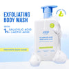 Nykaa 1% Salicylic Acid & Lactic Acid Exfoliating Body Wash - Treats Body Acne & Strawberry Skin