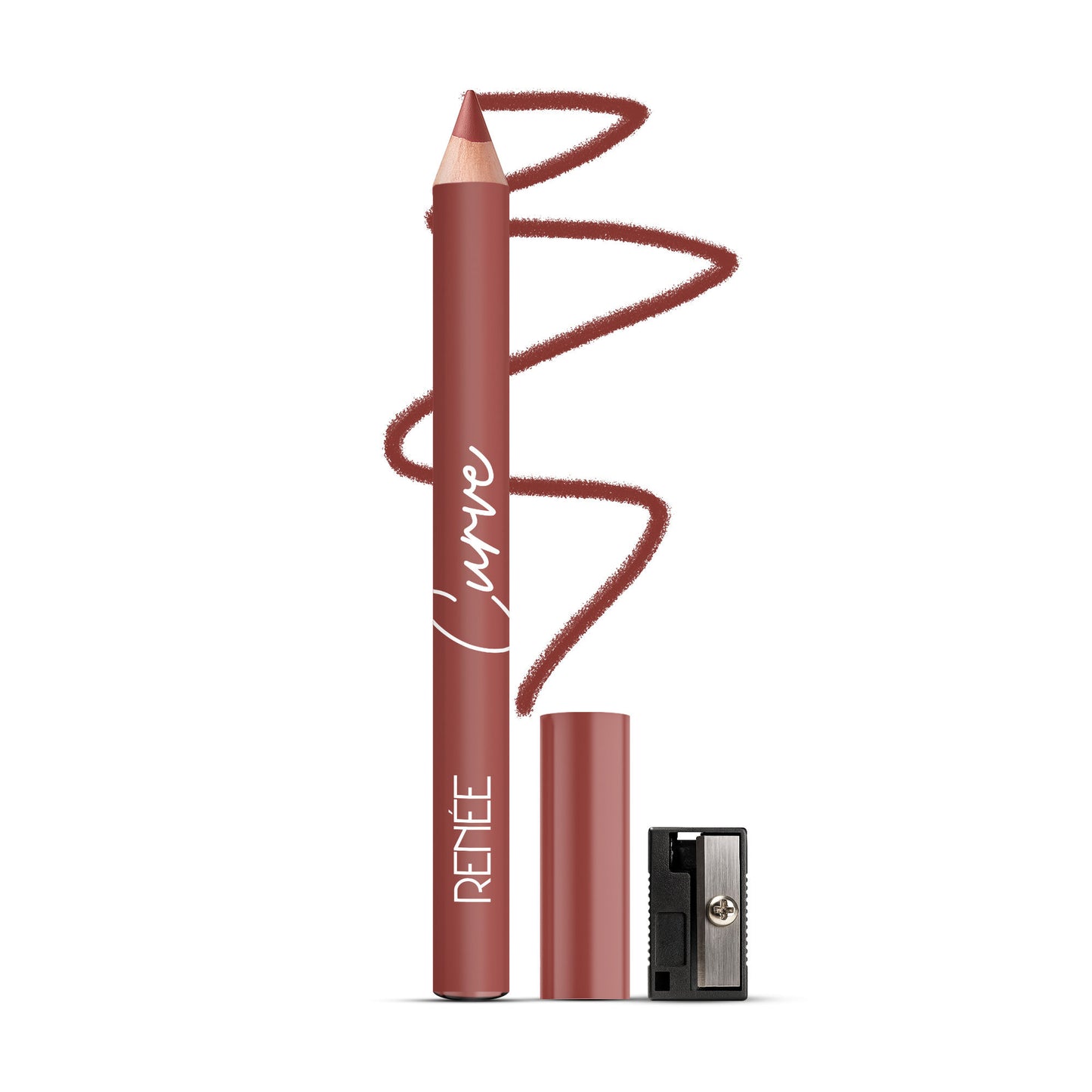 Renee Cosmetics Curve Lip Liner With Sharpener - Mocha Drizzle